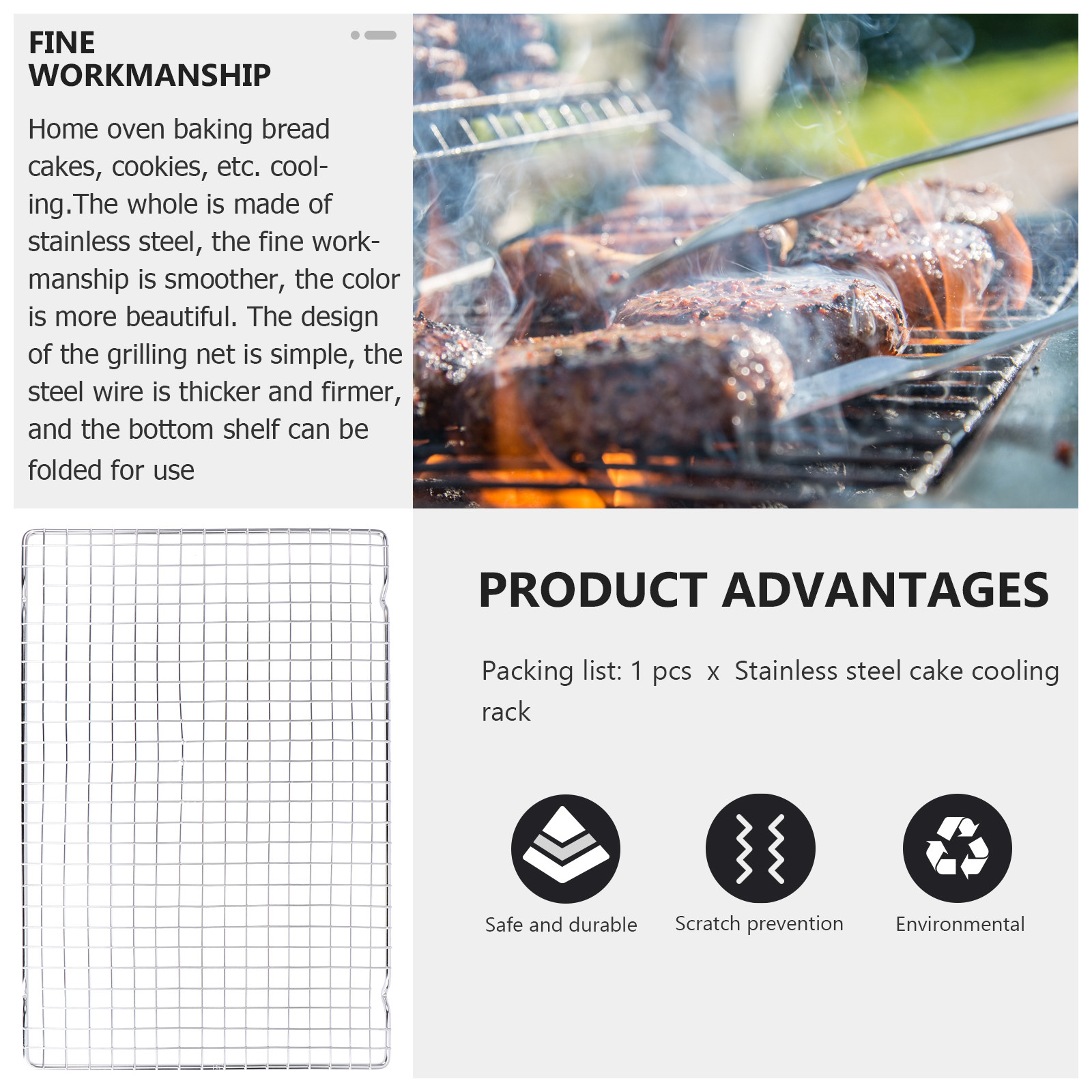 Kitchen Baking Rack - 1 buah Rak Pendingin untuk Memanggang,