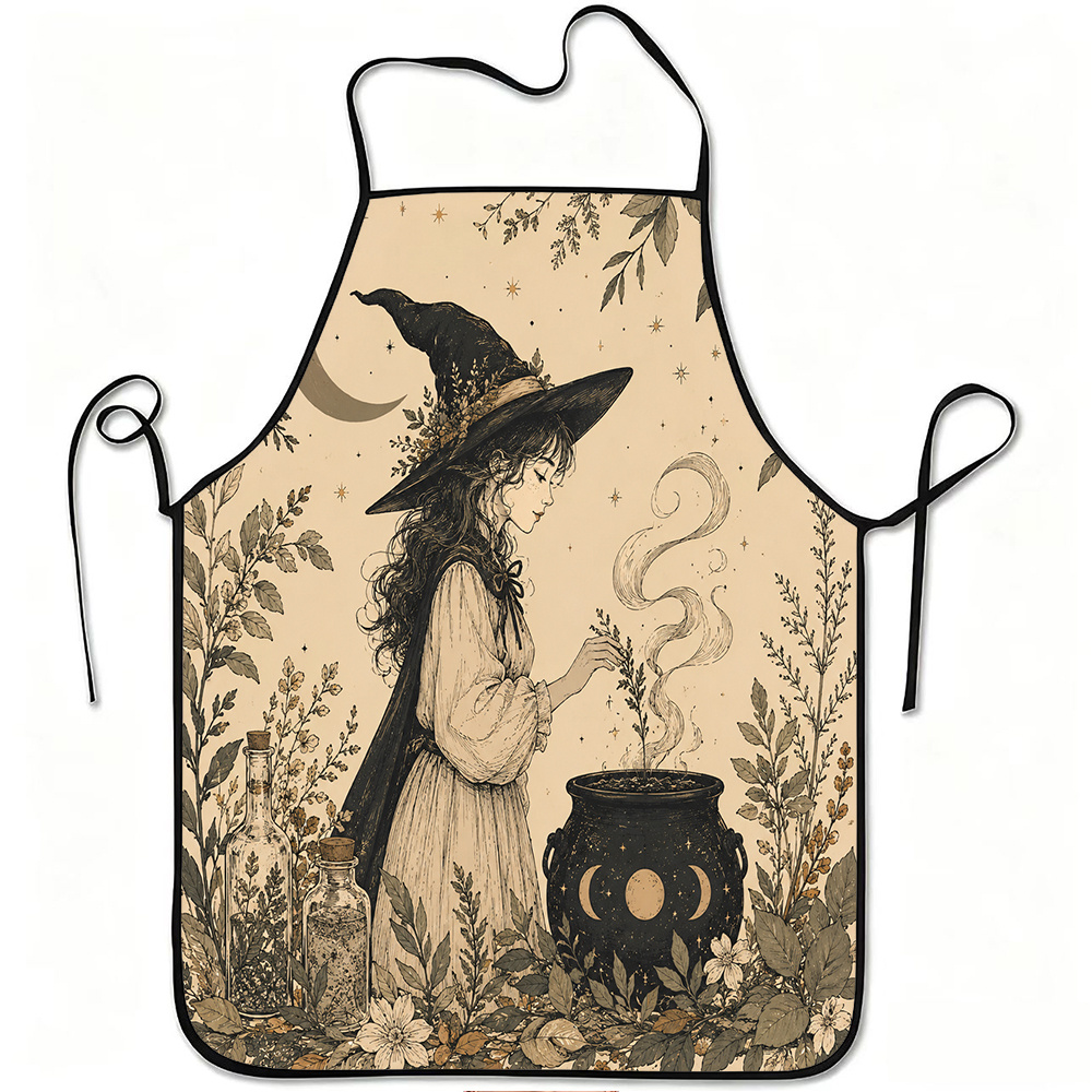 Kitchen Witch Baking - Celemek untuk dapur, celemek untuk membuat