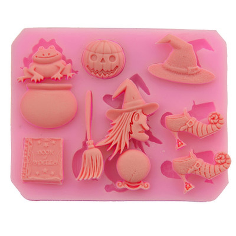 Kitchen Witch Baking - Cetakan Kue Silikon Topi Penyihir Labu