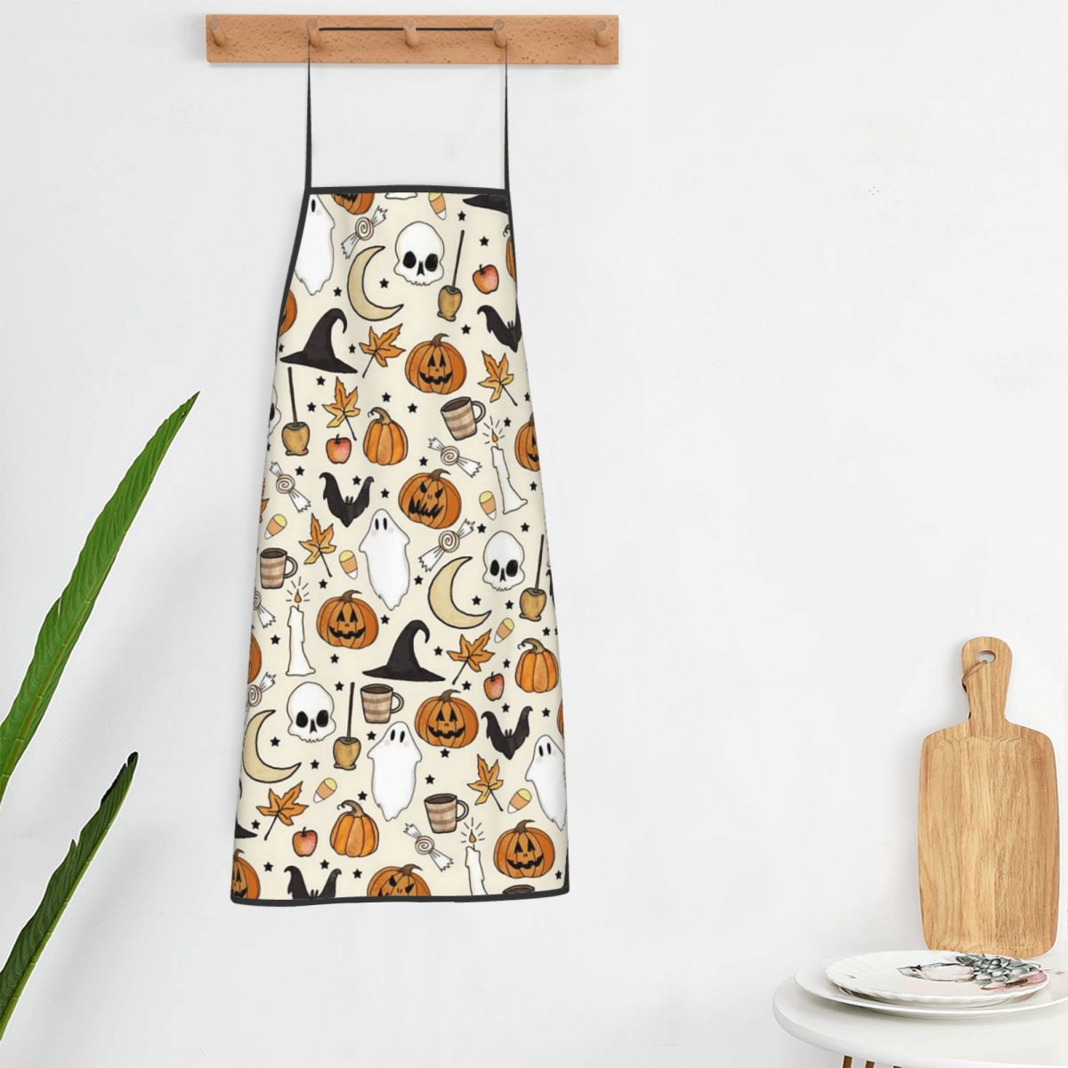 Celemek Halloween Motif Labu,  - Kitchen Witch Baking ulasan dan harga
